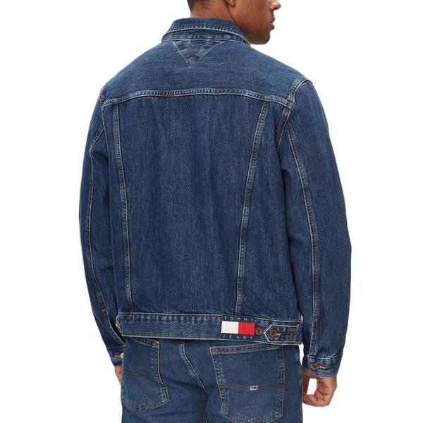 Ανδρικό Μπουφάν Tommy Jeans Ryan Rglr Trckr Jckt Bh0056 Denim Dark DM0DM18782-1BK