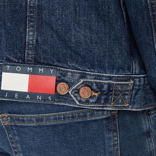 Ανδρικό Μπουφάν Tommy Jeans Ryan Rglr Trckr Jckt Bh0056 Denim Dark DM0DM18782-1BK