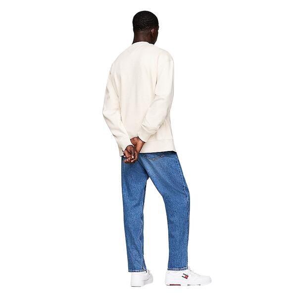 Aνδρικό Φούτερ Τommy Jeans Tjm Rlx Melange Flag Crew Ext Ancient White Melange DM0DM19756-YBH