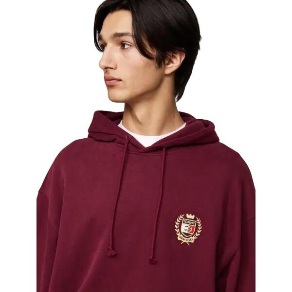 Αντρικό Φούτερ Tommy Hilfiger Reg Flag Crest Ext Deep Rouge DM0DM19762-VLP