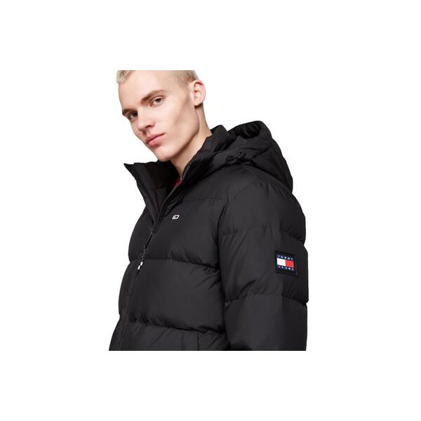 Aνδρικό Μπουφάν Τommy Jeans Tjm Essential Down Jacket Ext Black DM0DM19786-BDS Aνδρικό Μπουφάν Τommy Jeans Tjm Essential Down Jacket Ext Black DM0DM19786-BDS