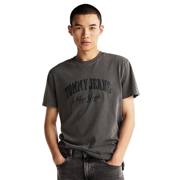 Αντρικό T-shirt Tommy Jeans Reg Vintage Varsity Black DM0DM20356-BDS
