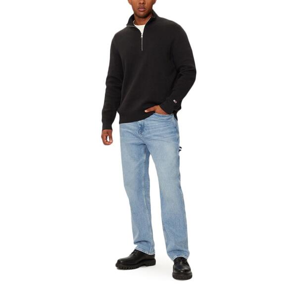 Αντρικό Πουλόβερ Tommy Jeans Reg Half Zip Black DM0DM20596-BDS