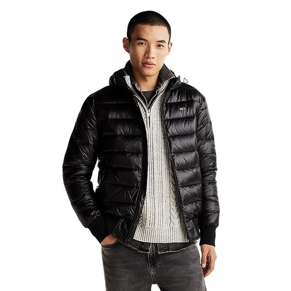 Αντρικό Μπουφάν Tommy Jeans Lt Down Hooded Ext Black DM0DM20659-BDS