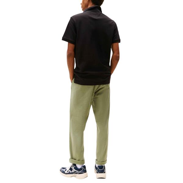 Ανδρικό Polo Tommy Jeans Slim Chest Flag Polo Black DM0DM20916-BDS