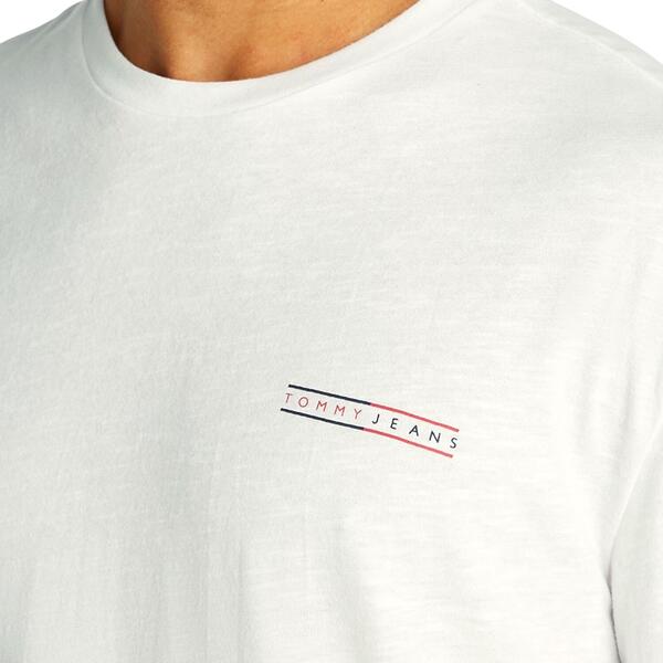 Ανδρικό T-shirt Tommy Jeans B Reg Graphic Slub Ext Ecru DM0DM21303-YBL