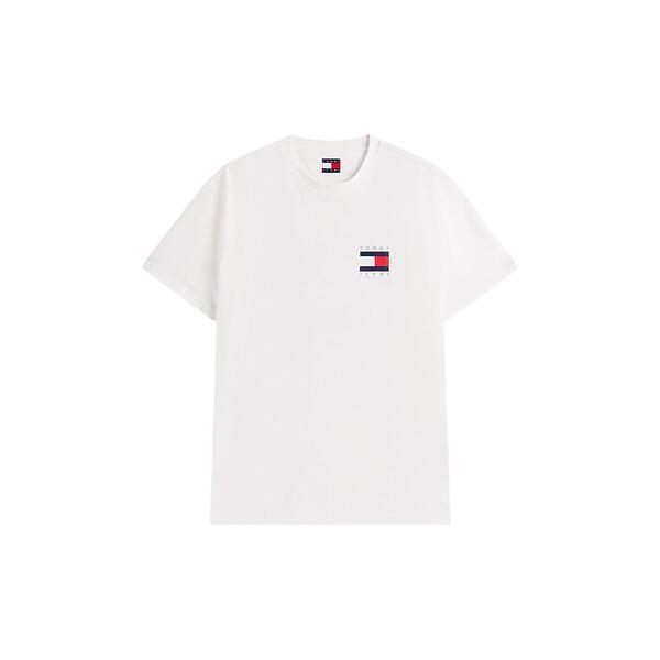 Ανδρικό T-Shirt Tommy Jeans Reg Flag Graph Bckprnt T Ext Ecru DM0DM21910-YBL