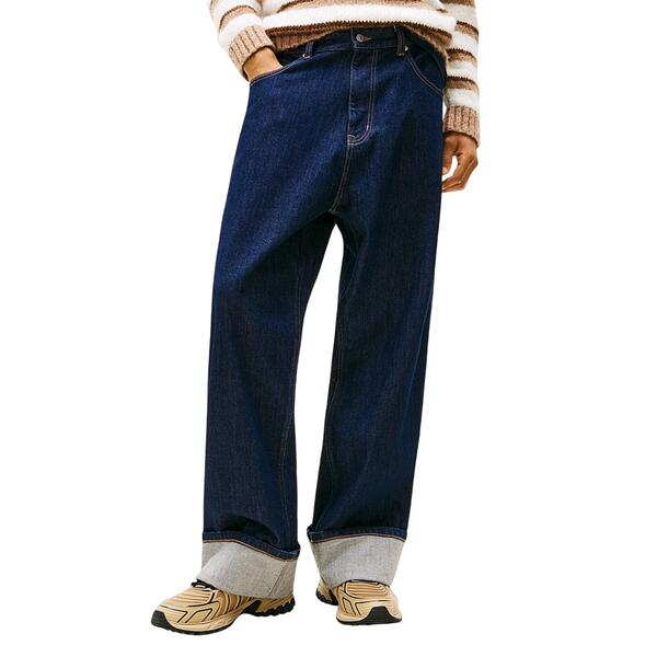 Ανδρικό Jean Tommy Jeans Theo Baggy Turn Up DI4156 Denim Dark DM0DM22244-1BK34