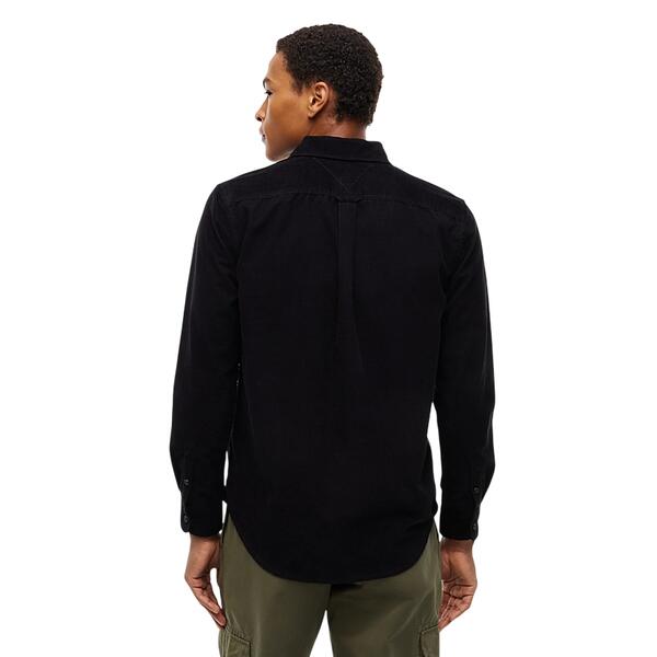 Ανδρικό Πουκάμισο Tommy Jeans Tjm Reg Babe Corduroy Shirt Ext Black DM0DM23517-BDS