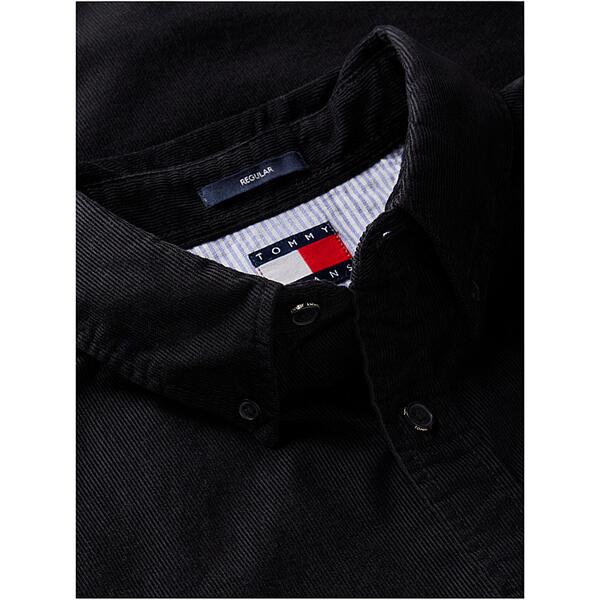 Ανδρικό Πουκάμισο Tommy Jeans Tjm Reg Babe Corduroy Shirt Ext Black DM0DM23517-BDS
