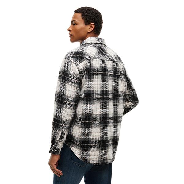 Ανδρικό Τζάκετ Tommy Jeans Tjm Check Overshirt Ext Black Check DM0DM23616-0ME