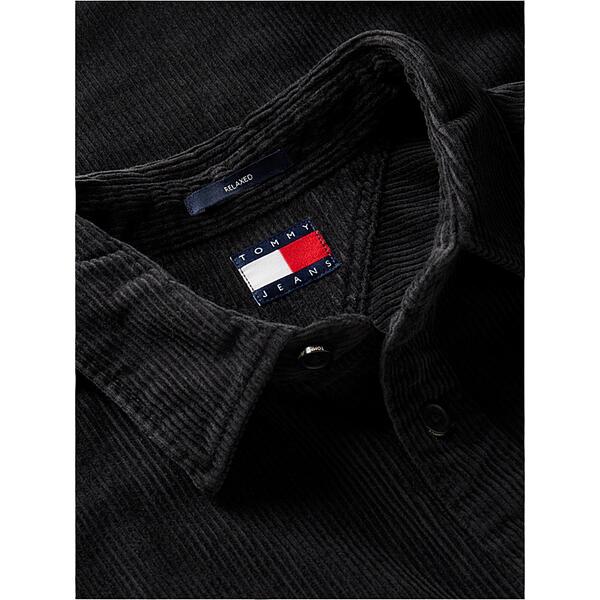 Ανδρικό Πουκάμισο Tommy Hilfiger Tjm Rlx Corduroy Shirt Ext Black DM0DM23705-BDS