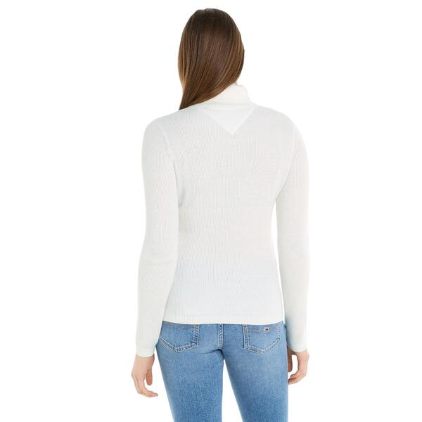 Γυναικείο Πουλόβερ Tommy Jeans Tjw Essential Turtleneck Sweater Ancient White DW0DW16537-YBH