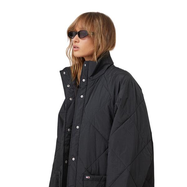 Γυναικείο Μπουφάν Tommy Jeans Tjw Diamond Quilt Coat Black DW0DW16574-BDS