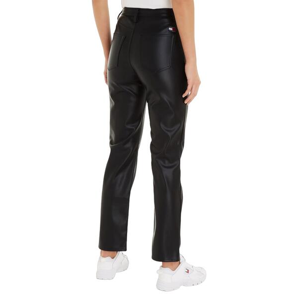 Γυναικείο Παντελόνι Tommy Jeans Tjw Julie Pleather Pant Black DW0DW16945-BDSR