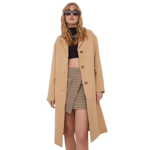 Γυναικείο Παλτό Tommy Jeans Tjw Wool Coat Tawny Sand DW0DW17232-AB0
