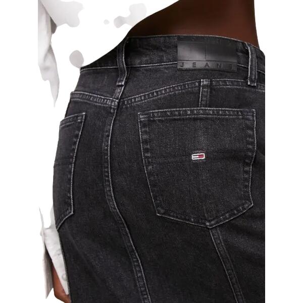 Γυναικεία Φούστα Tommy Jeans Claire Hgh Midi Skirt Ah7185 Denim Black DW0DW17700-1BZNI