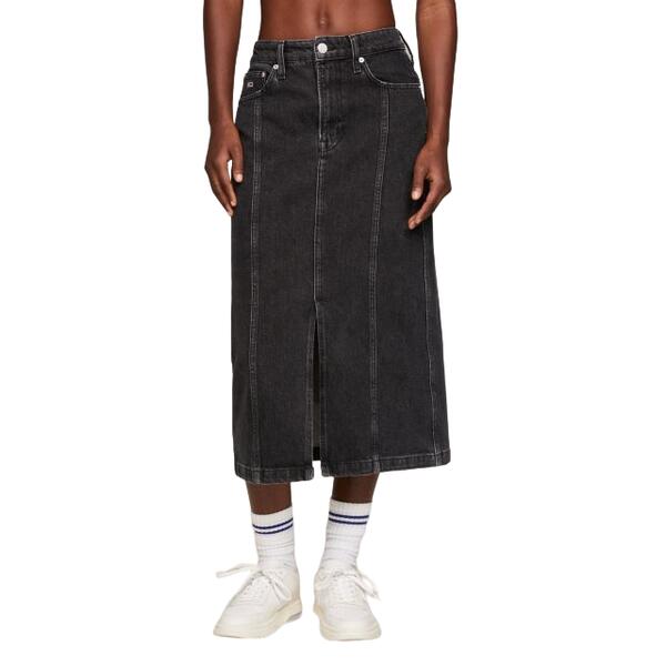 Γυναικεία Φούστα Tommy Jeans Claire Hgh Midi Skirt Ah7185 Denim Black DW0DW17700-1BZNI
