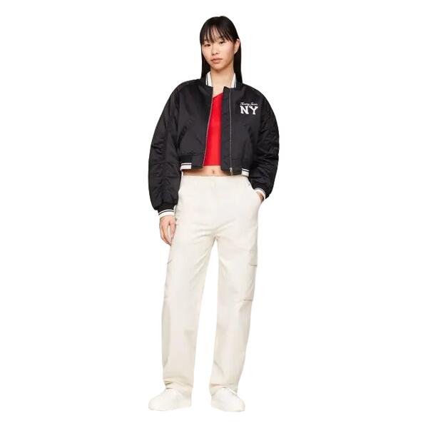 Γυναικείο Παντελόνι Tommy Jeans Tjw Harper Hr Cargo Pant Newsprint DW0DW17769-ACG32