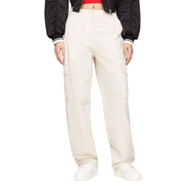 Γυναικείο Παντελόνι Tommy Jeans Tjw Harper Hr Cargo Pant Newsprint DW0DW17769-ACG32