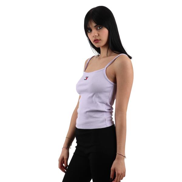 Γυναικείο Top Tommy Jeans Tjw Badge Rib Strap Top Lavender Flower DW0DW17904-W06
