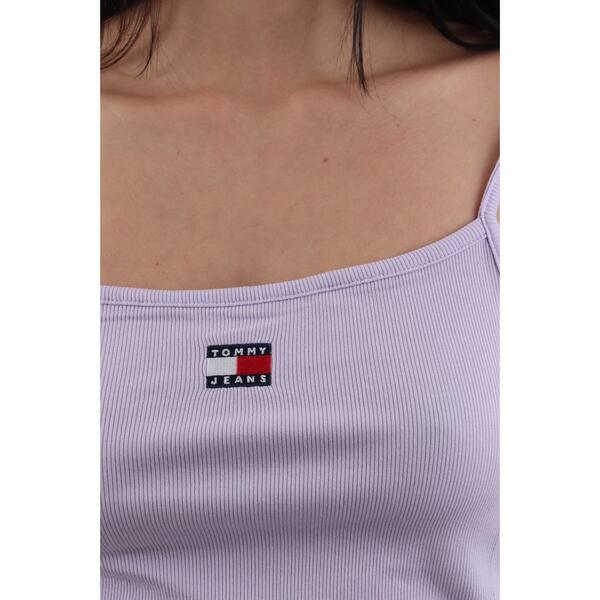 Γυναικείο Top Tommy Jeans Tjw Badge Rib Strap Top Lavender Flower DW0DW17904-W06