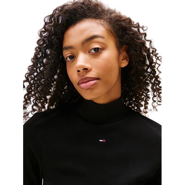 Γυναικεία Μπλούζα Tommy Hilfiger Tjw Essential Mock Neck Black DW0DW19830-BDS