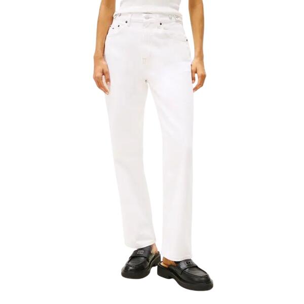 Γυναικείο Jean Tommy Jeans Layla Hr Slim Str Tab BI6190 Denim White DW0DW20018-1CE32