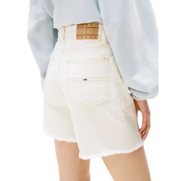 Γυναικείο Σορτς Tommy Jeans Mom BI8194 Denim White DW0DW20093-1CENI