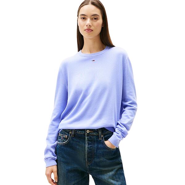 Γυναικείο Πουλόβερ Tommy Jeans Tjw Essential Crew Sweater Ext Vintage Iris DW0DW20159-C5Z