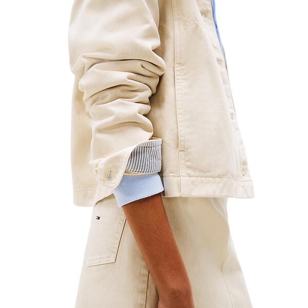 Γυναικείο Μπουφάν Tommy Jeans Essential Cotton Gmd Newsprint DW0DW20230-ACG