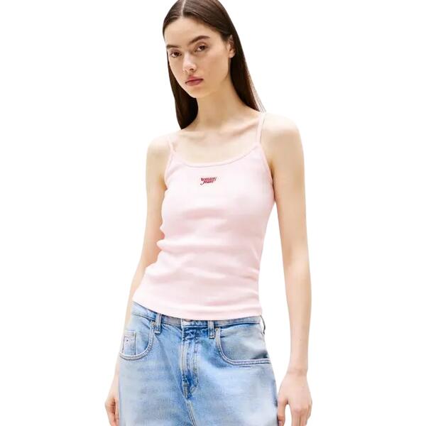 Γυναικείο Top Tommy Jeans Script Strappy Precious Pink DW0DW20241-TH3