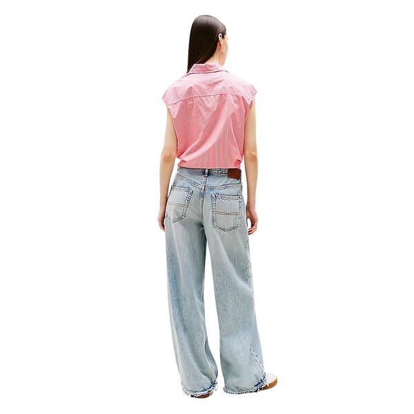 Γυναικείο Πουκάμισο Tommy Jeans Poplin Front Knot Shirt Amour / Stripe DW0DW20291-0D4