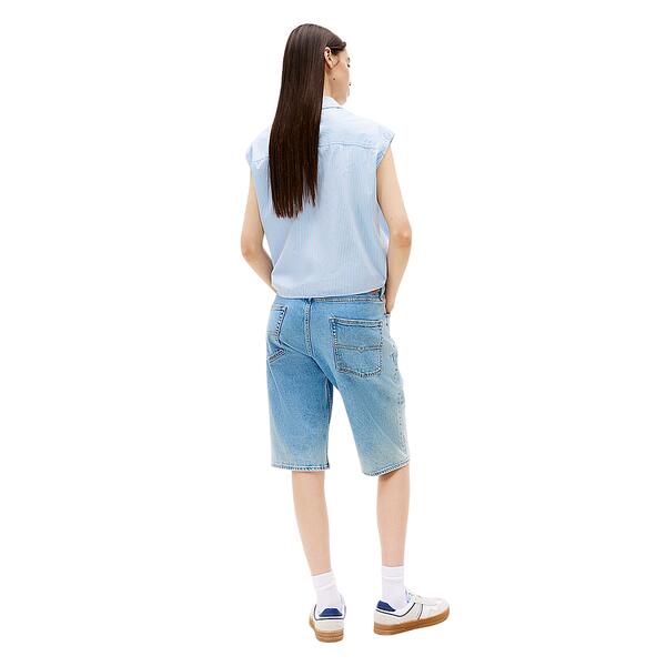 Γυναικείο Πουκάμισο Tommy Jeans Poplin Front Knot Shirt Sugarplum Blue / Stripe DW0DW20291-C12