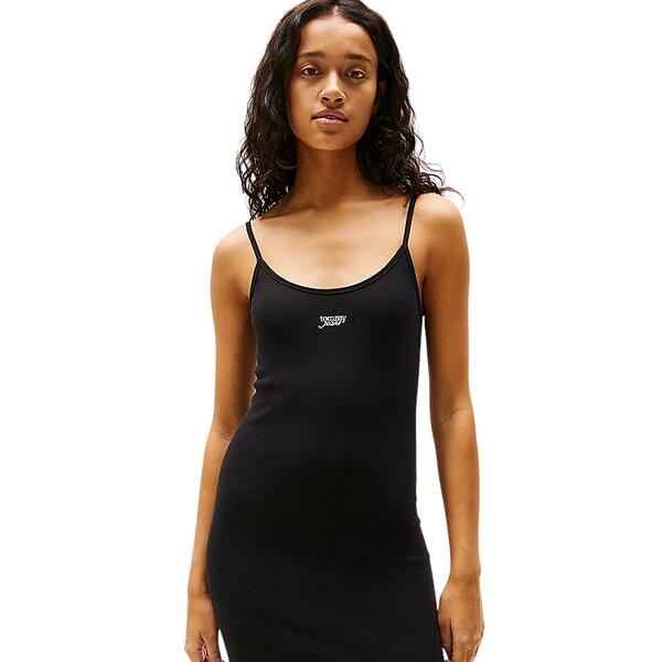 Γυναικείο Φόρεμα Tommy Jeans Script Strap Midi Ext Black DW0DW20330-BDS