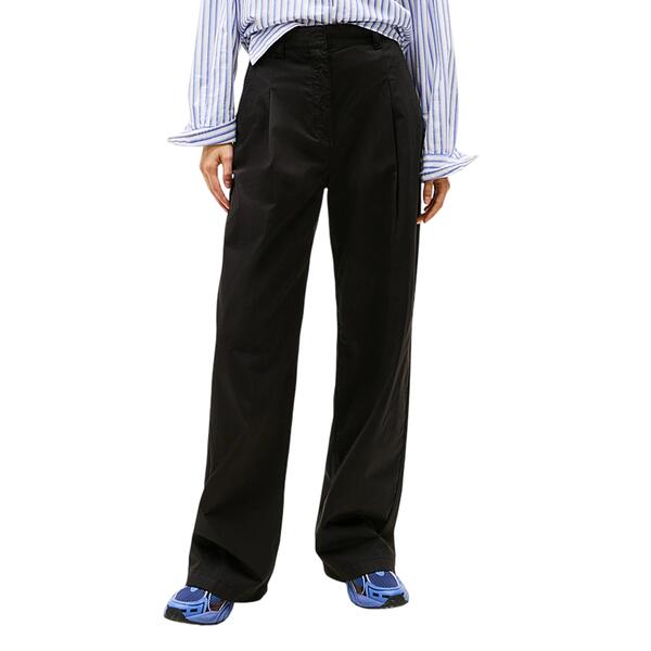 Γυναικείο Παντελόνι Tommy Jeans  Wide Leg Chino Black DW0DW21698-BDS34