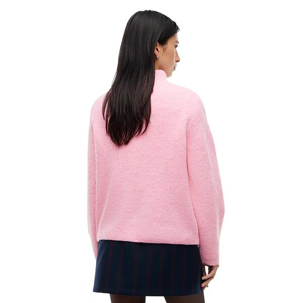 Γυναικείο Πουλόβερ Tommy Jeans Tjw Mockneck Badge Ext Pink Sugar DW0DW23349-TPF