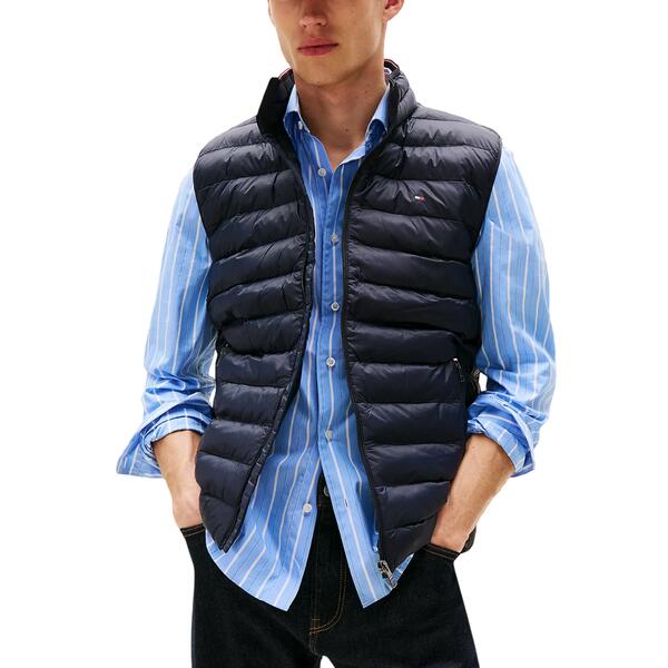Ανδρικό Αμάνικο Μπουφάν Tommy Jeans Core Packable Recycled Vest Desert Sky MW0MW39989-DW5