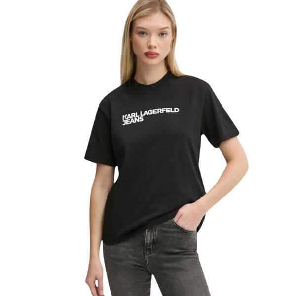 Γυναικείο T-shirt Karl Lagerfeld Reg Ss Essential Black A1W17005-999