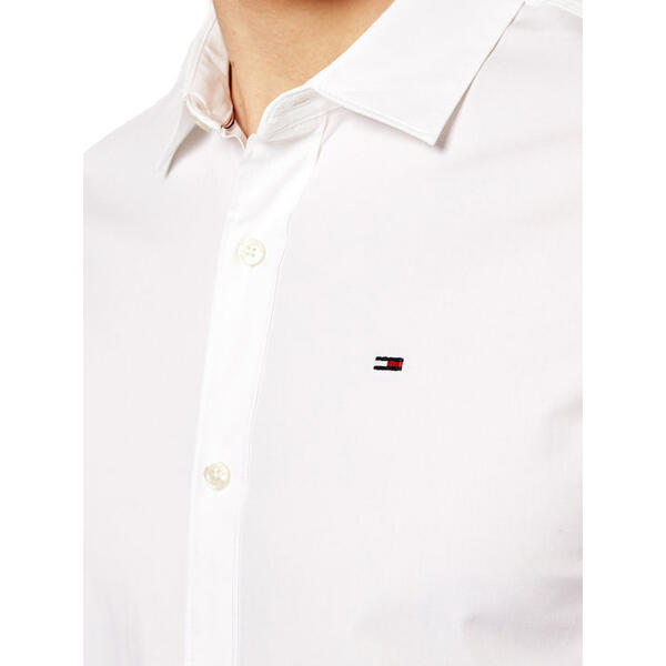 Ανδρικό Πουκάμισο Tommy Jeans Tjm Original Stretch Classic White DM0DM04405-100