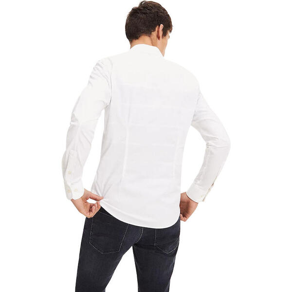 Ανδρικό Πουκάμισο Tommy Jeans Tjm Original Stretch Classic White DM0DM04405-100