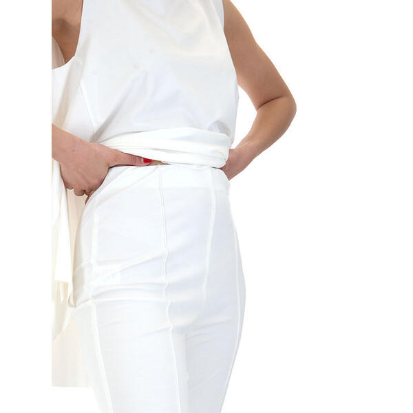 Γυναικείο Παντελόνι My T Wearables White S23T1133-WHITE