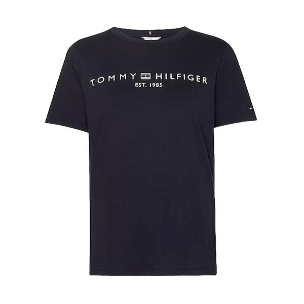 Γυναικείο T-shirt Tommy Hilfiger Reg Corp Logo C-Nk Ss Black WW0WW40276-BDS