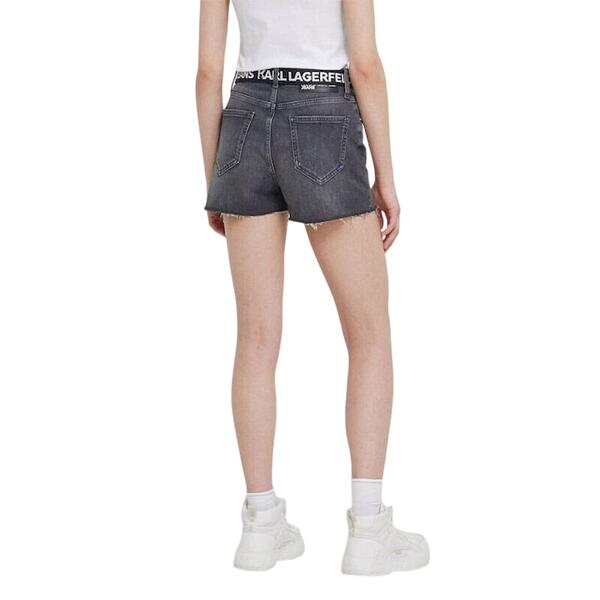 Γυναικείο Σορτς Karl Lagerfeld Klj Mr Belted Denim Short Washed Grey 241J1121-J123