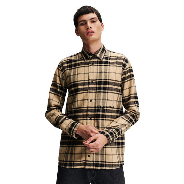 Αντρικό Πουκάμισο Karl Lagefeld Regular Check Safari / Black 246D1604-J418