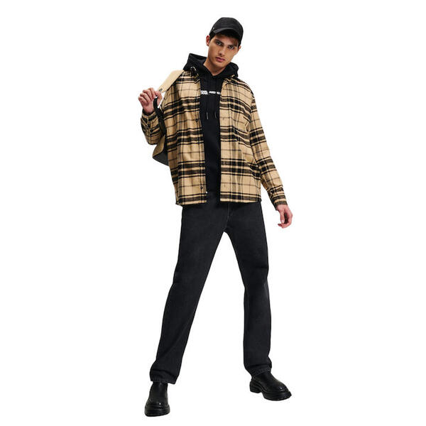 Αντρικό Πουκάμισο Karl Lagefeld Regular Check Safari / Black 246D1604-J418