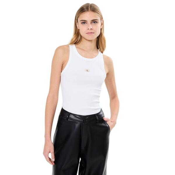 Γυναικείο Τοπ Calvin Klein Woven Label Rib Tank Bright White J20J224762-YAF