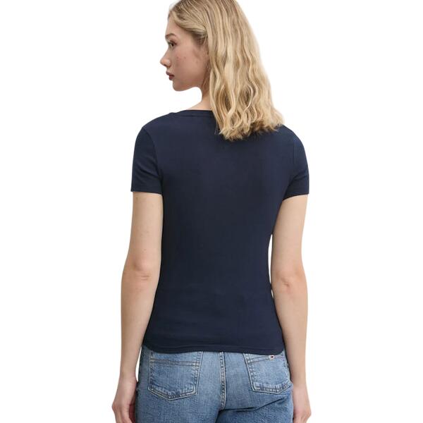 Γυναικείο T-shirt Tommy Jeans V Neck Dark Night Navy DW0DW20458-C1G