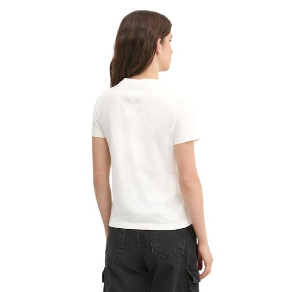 Γυναικείο T-shirt Tommy Jeans Reg Badge Ecru DW0DW20153-YBL