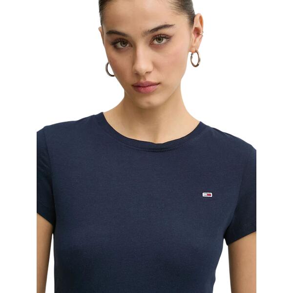 Γυναικείο T-shirt Tommy Jeans C-Neck Dark Night Navy DW0DW20459-C1G